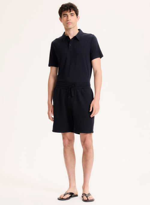 Marine Shorts aus organischer Baumwolle - MAJESTIC FILATURES