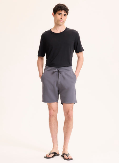 Graue Shorts aus organischer Baumwolle. - MAJESTIC FILATURES