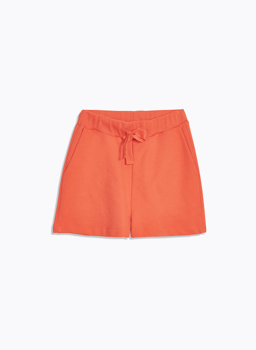 Rote Shorts aus Bio-Baumwolle - MAJESTIC FILATURES