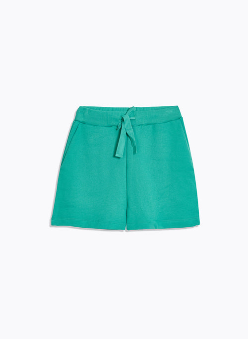 Grüne Shorts aus Bio-Baumwolle - MAJESTIC FILATURES
