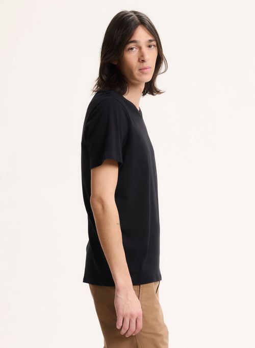 Paul Silk Touch Cotton short sleeve V-neck T-shirt - MAJESTIC FILATURES