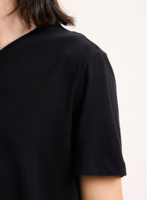 Paul Silk Touch Cotton short sleeve V-neck T-shirt - MAJESTIC FILATURES