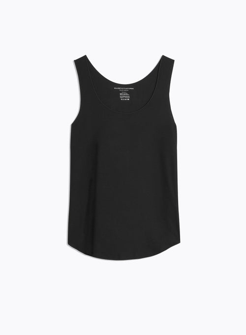 Abby Tanktop mit Stickerei aus Viskose / Elastan - MAJESTIC FILATURES