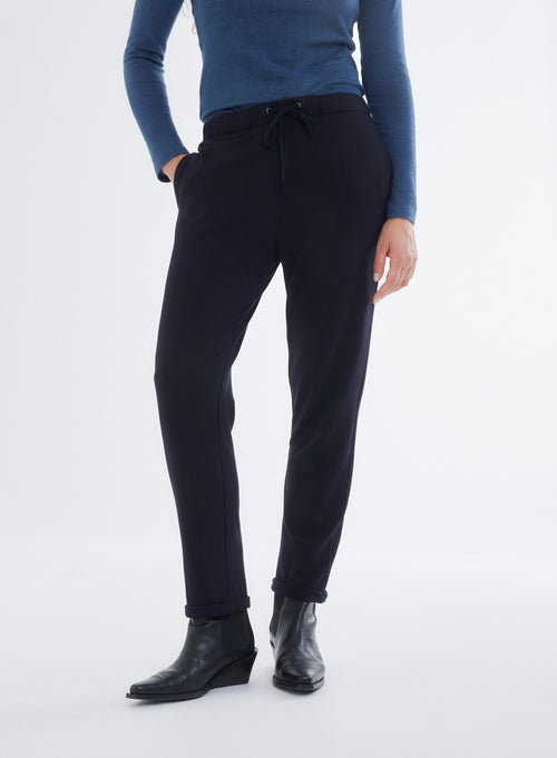 Pantalones azul marino - MAJESTIC FILATURES