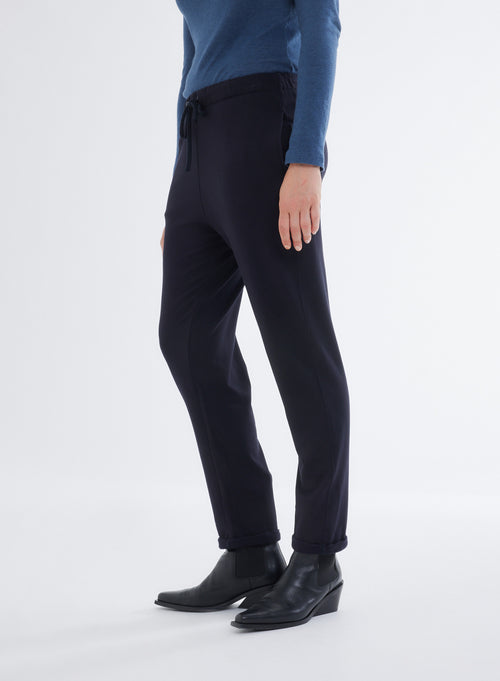 Pantalones azul marino - MAJESTIC FILATURES