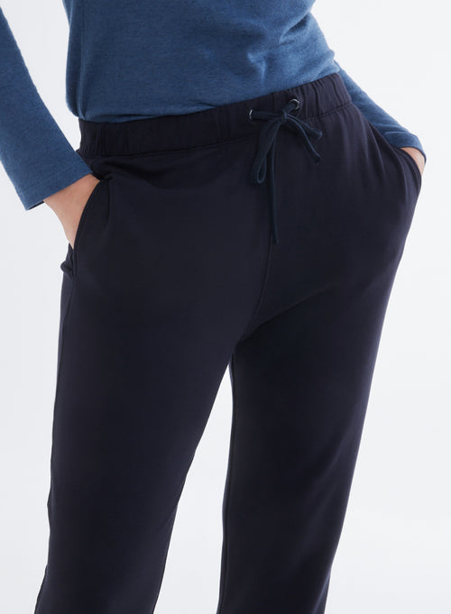 Pantalones azul marino - MAJESTIC FILATURES