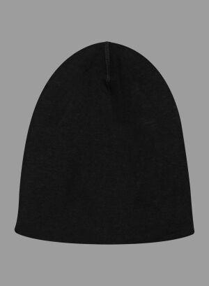 Black / Grey Cotton / Cashmere / Cotton Beanie - MAJESTIC FILATURES