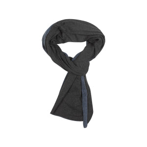 Echarpe Bleu / Gris en Coton / Cachemire / Coton - MAJESTIC FILATURES