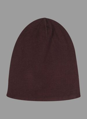 Purple / Grey Cotton / Cashmere / Cotton Beanie - MAJESTIC FILATURES