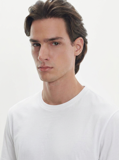 Camiseta de algodón orgánico y elastano - MAJESTIC FILATURES