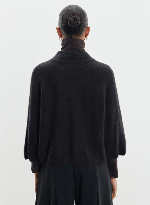 Strickjacke aus Waschbärwolle und Polyamid - MAJESTIC FILATURES