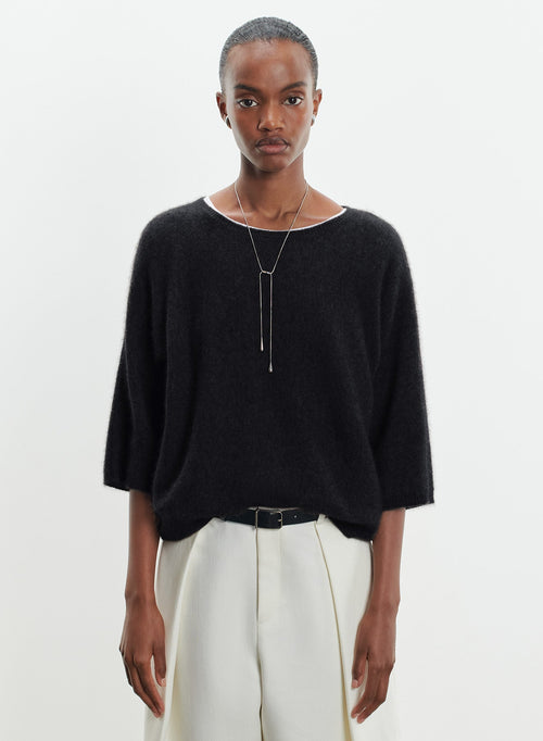 Pull en raccoon et polyamide - MAJESTIC FILATURES