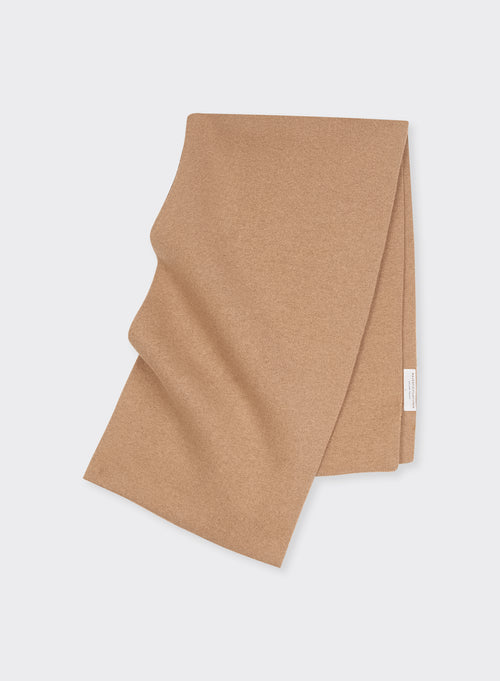 Echarpe Beige en Coton organique / Elasthanne / Cachemire - MAJESTIC FILATURES