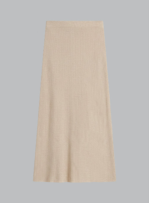 Rock aus Leinen in Wüstenfarbe - MAJESTIC FILATURES