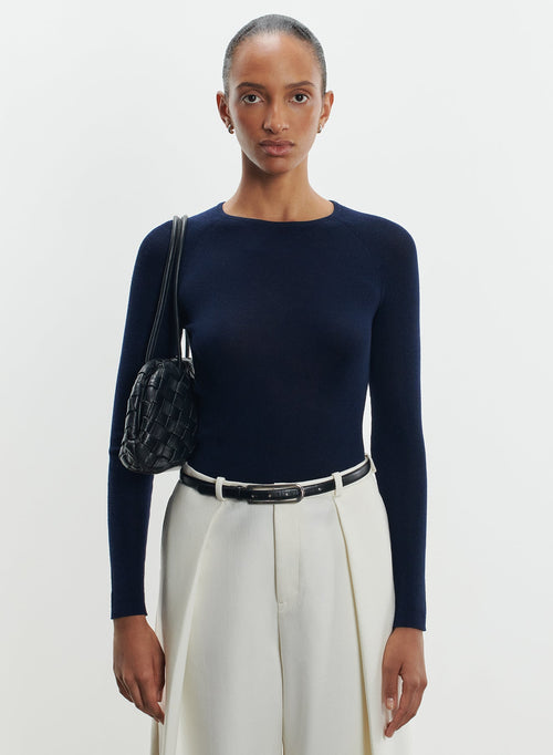 Pullover aus merinowolle und seide - MAJESTIC FILATURES