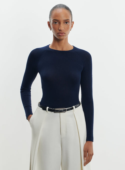 Pullover aus merinowolle und seide - MAJESTIC FILATURES