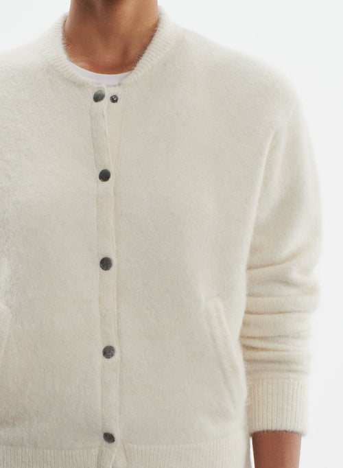 Teddyjacke aus alpakawolle, polyamid und elasthan - MAJESTIC FILATURES