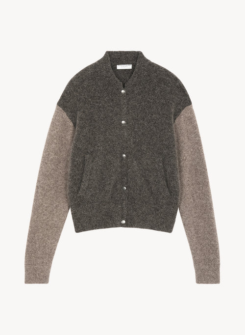 Teddyjacke aus alpakawolle, polyamid und elasthan - MAJESTIC FILATURES