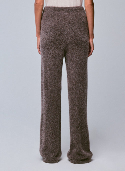 Beige Alpaka / Polyamid / Elasthan Hose - MAJESTIC FILATURES