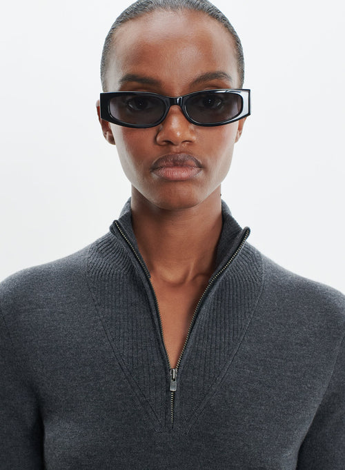 Sweater in merino wool and elastane  - MAJESTIC FILATURES