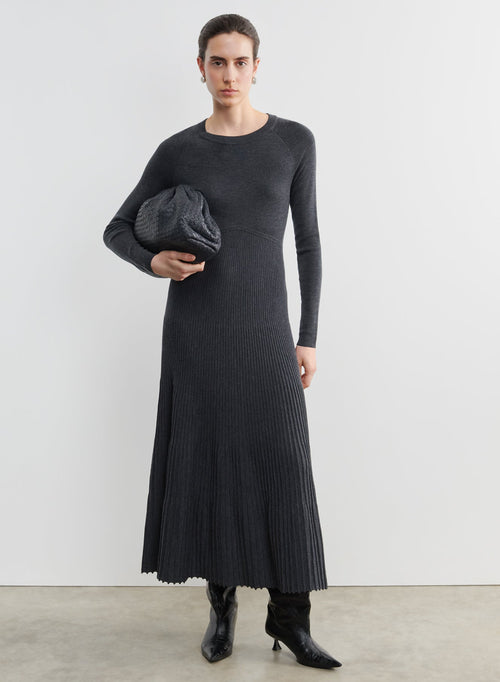Kleid aus merinowolle und elasthan - MAJESTIC FILATURES