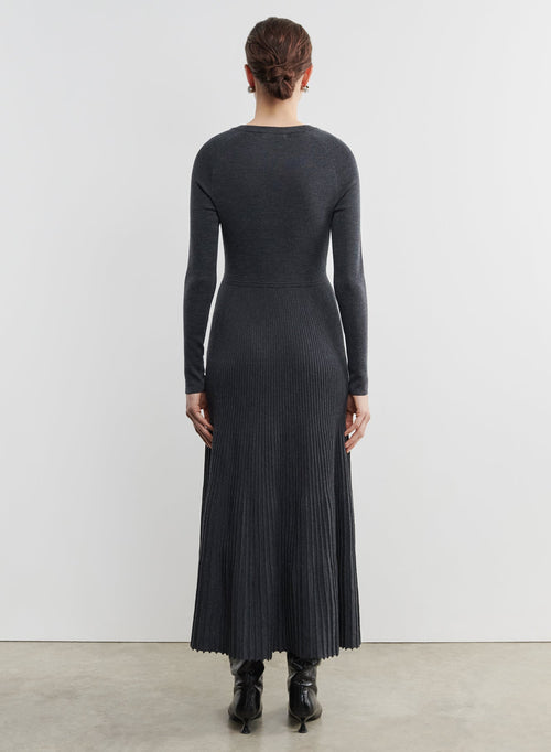 Kleid aus merinowolle und elasthan - MAJESTIC FILATURES