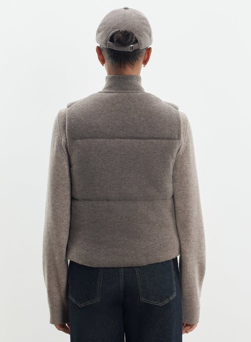 Merino wool and cashmere jacket - MAJESTIC FILATURES