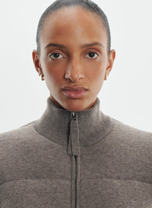 Merino wool and cashmere jacket - MAJESTIC FILATURES