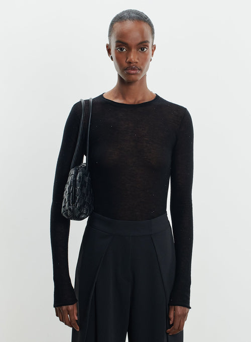Pull en laine et sequins - MAJESTIC FILATURES