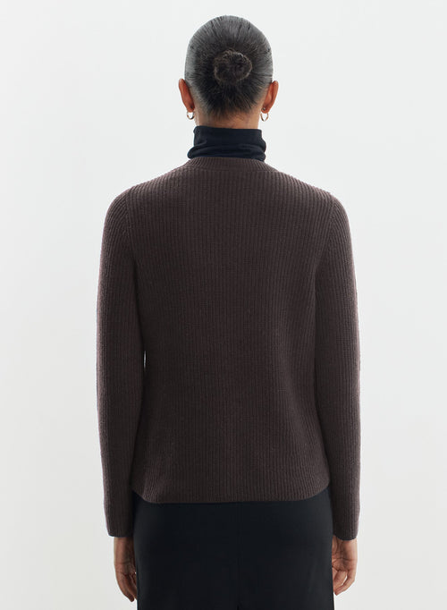 Pull en cuir et laine mérinos - MAJESTIC FILATURES