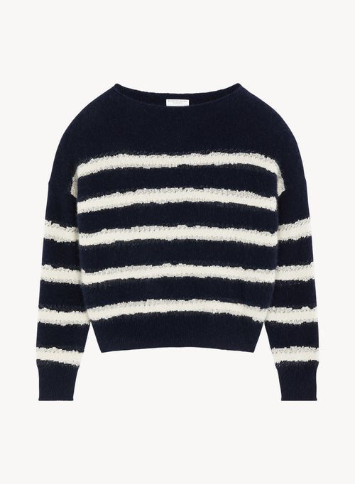 Pull en laine, fox et polyamide - MAJESTIC FILATURES