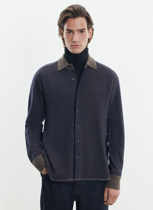 Chemise en laine et cachemire - MAJESTIC FILATURES