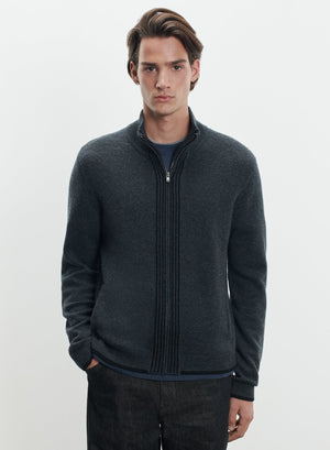 Strickjacke aus wolle und kaschmir