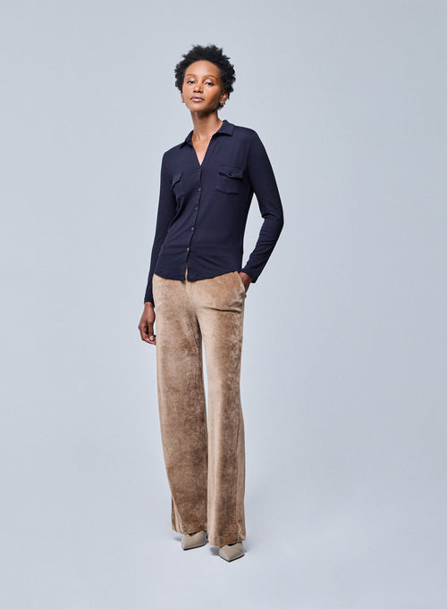 Marine Anna Viscose shirt - MAJESTIC FILATURES