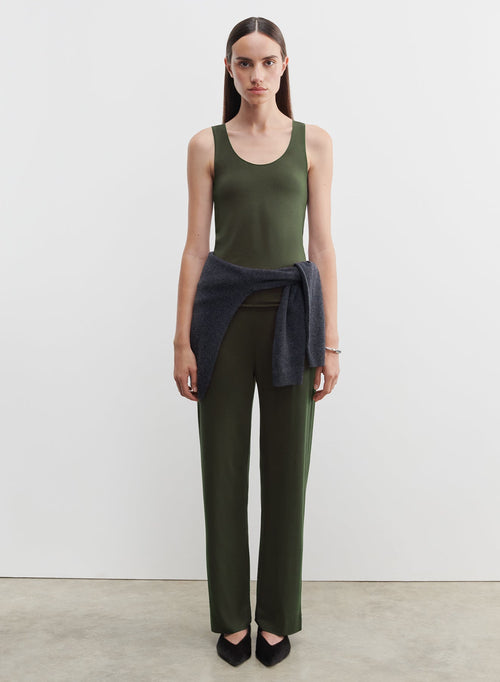 Viscose and elastane tank top - MAJESTIC FILATURES