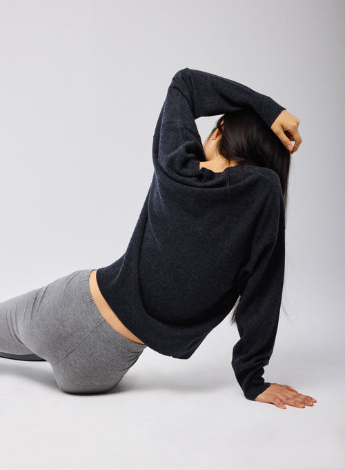 Graue Leggings aus Viskose / Elasthan - MAJESTIC FILATURES