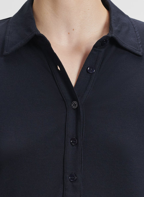 Poloshirt aus viskose und elasthan - MAJESTIC FILATURES
