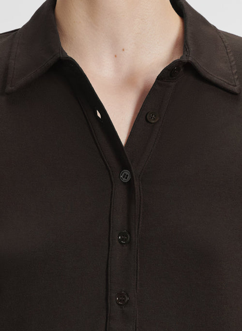 Poloshirt aus viskose und elasthan - MAJESTIC FILATURES