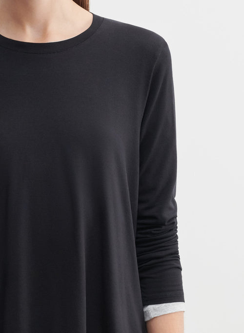 Camiseta de viscosa y elastano - MAJESTIC FILATURES
