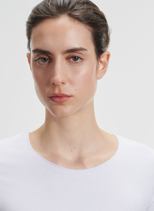 Camiseta de viscosa y elastano - MAJESTIC FILATURES