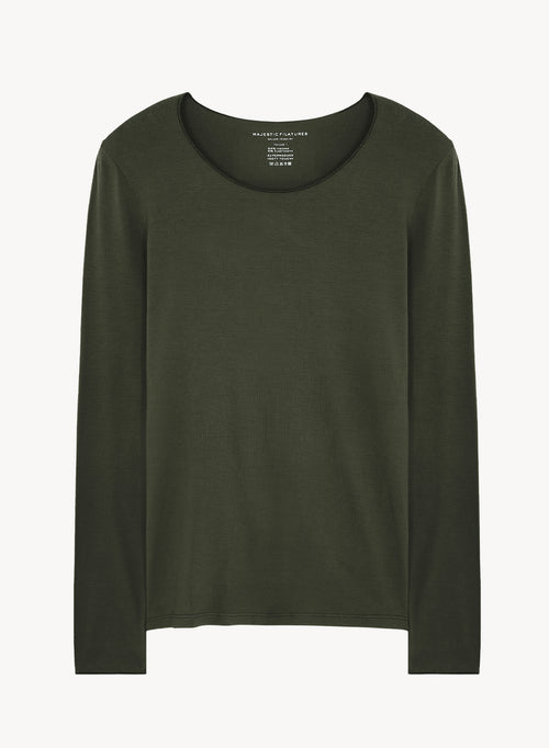 T-shirt en viscose et élasthanne - MAJESTIC FILATURES