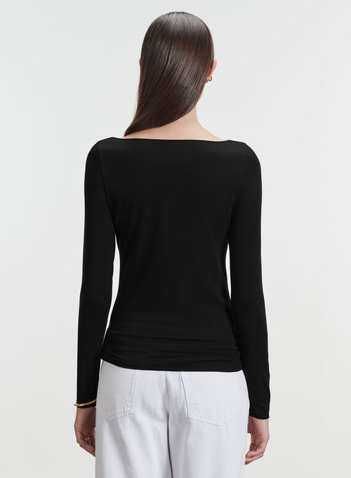 Viscose and elastane T-shirt - MAJESTIC FILATURES