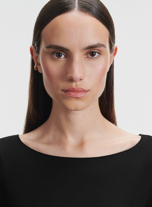 Viscose and elastane T-shirt - MAJESTIC FILATURES