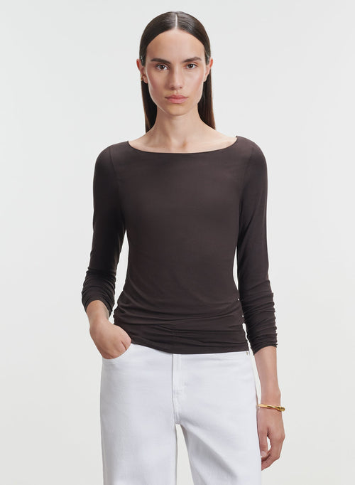 T-shirt en viscose et élasthanne - MAJESTIC FILATURES