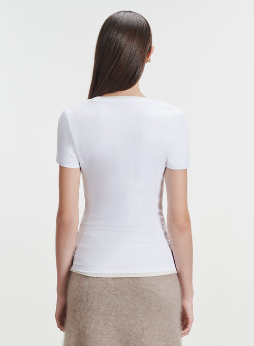 T-shirt en viscose et élasthanne - MAJESTIC FILATURES