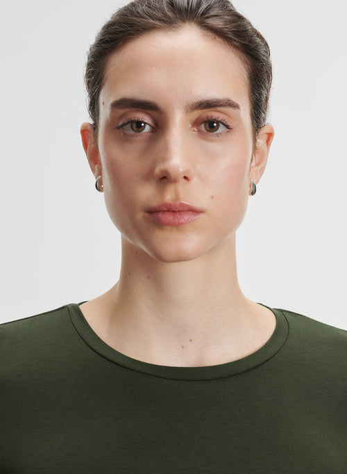 Viscose and elastane T-shirt - MAJESTIC FILATURES