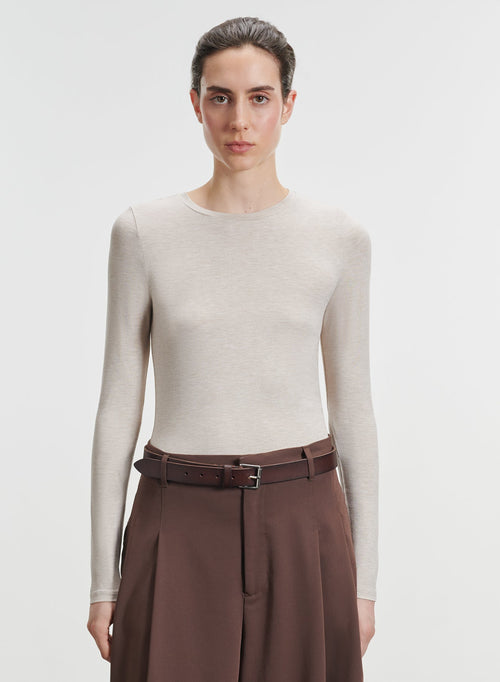 Viscose and elastane T-shirt - MAJESTIC FILATURES