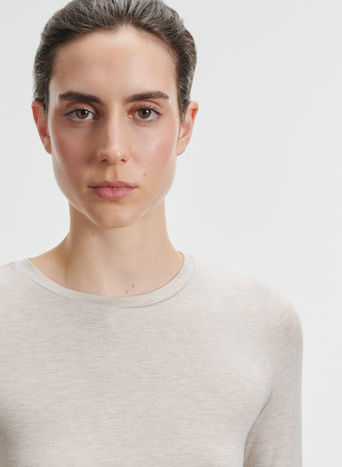 Viscose and elastane T-shirt - MAJESTIC FILATURES