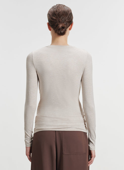 Viscose and elastane T-shirt - MAJESTIC FILATURES