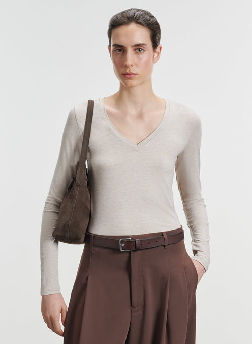 T-shirt en viscose et élasthanne - MAJESTIC FILATURES